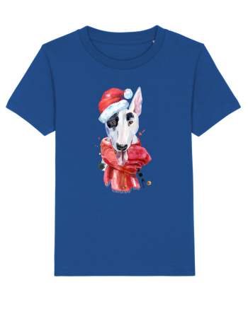 Bullterrier Santa Hat Majorelle Blue