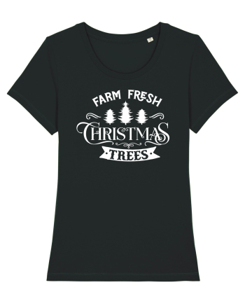 Farm Fresh Trees White Black