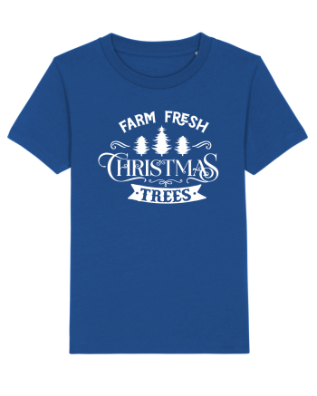 Farm Fresh Trees White Majorelle Blue
