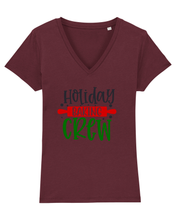 Holiday Baking Crew Colored Burgundy