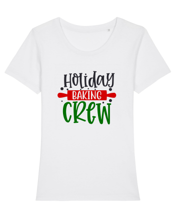 Holiday Baking Crew Colored White