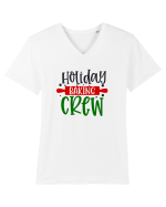 Holiday Baking Crew Colored Tricou mânecă scurtă guler V Bărbat Presenter