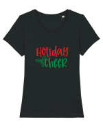 Holiday Cheer Tricou mânecă scurtă guler larg fitted Damă Expresser