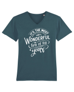 Its the most wonderful time White Tricou mânecă scurtă guler V Bărbat Presenter