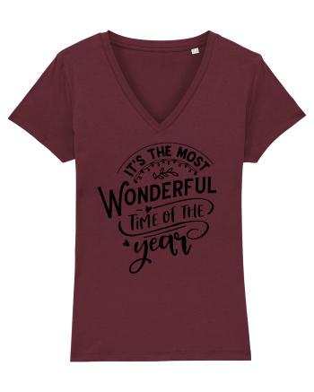 Its the most wonderful time Black Burgundy