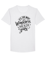 Its the most wonderful time Black Tricou mânecă scurtă guler larg Bărbat Skater