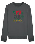 Joyful Black Green Bluză mânecă lungă Unisex Rise