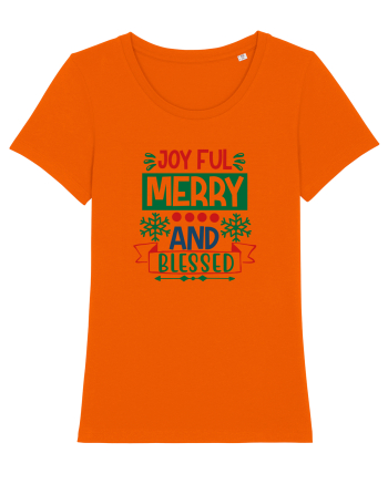 Joyful And Merry Bright Orange