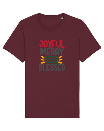 Joyful And Merry 3 Burgundy