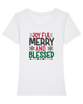 Joyful And Merry 4 White