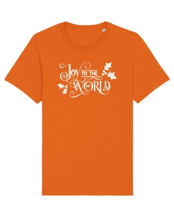 Joy to the World White Bright Orange