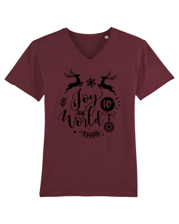 Joy to the World Black 2 Burgundy
