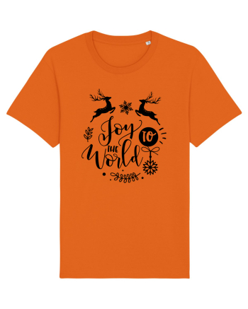 Joy to the World Black 2 Bright Orange