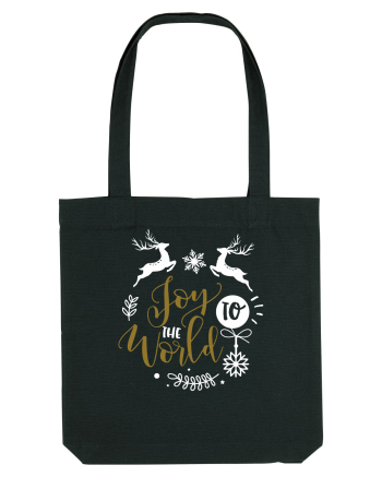 Joy to the World Black and Gold Black