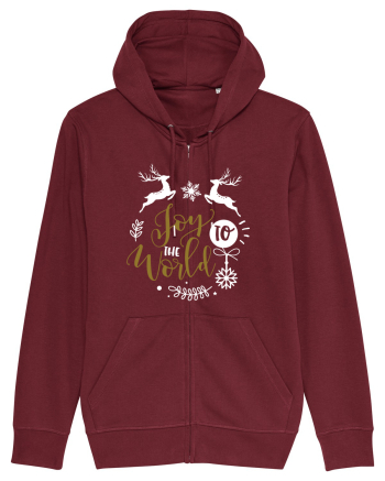 Joy to the World Black and Gold Burgundy
