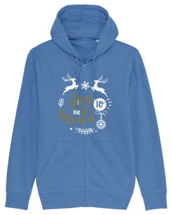 Joy to the World Black and Gold Bright Blue