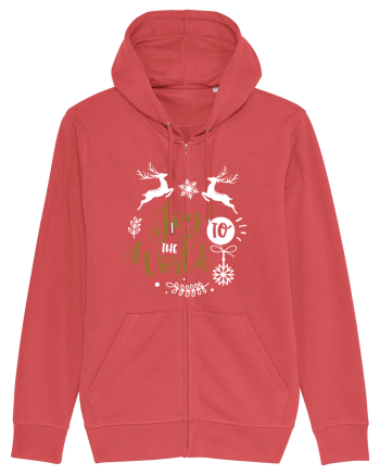 Joy to the World Black and Gold Carmine Red