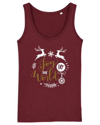 Joy to the World Black and Gold Burgundy