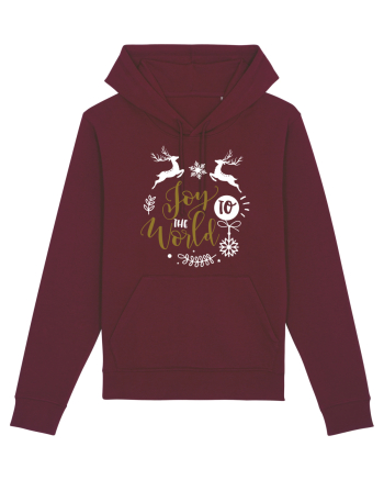 Joy to the World Black and Gold Burgundy