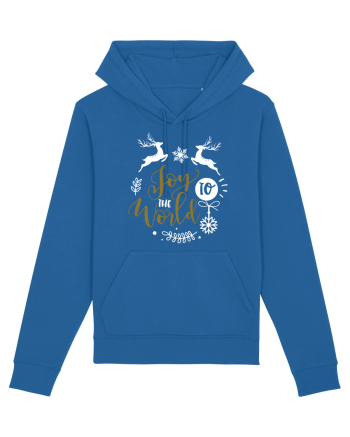 Joy to the World Black and Gold Royal Blue