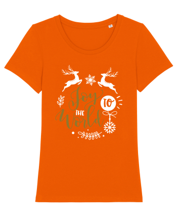 Joy to the World Black and Gold Bright Orange