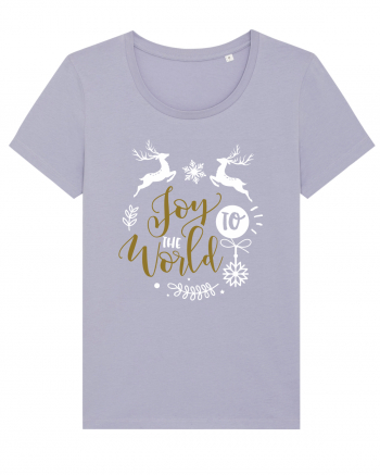 Joy to the World Black and Gold Lavender