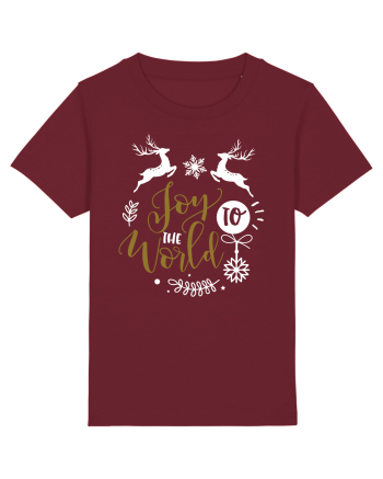 Joy to the World Black and Gold Burgundy