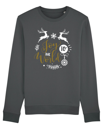 Joy to the World Black and Gold Anthracite