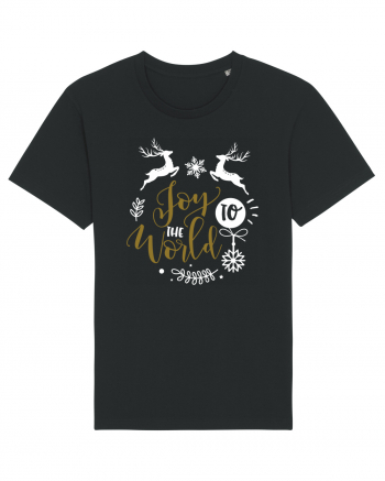 Joy to the World Black and Gold Black