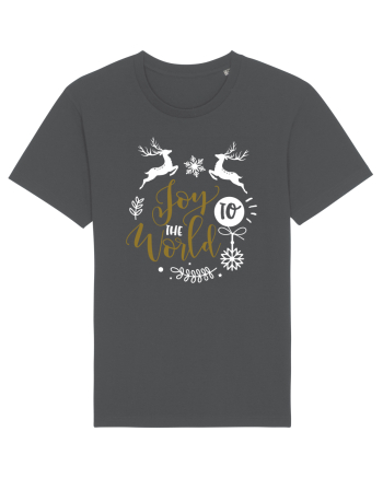 Joy to the World Black and Gold Anthracite