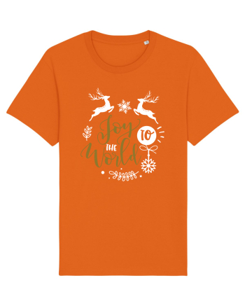 Joy to the World Black and Gold Bright Orange