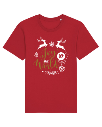 Joy to the World Black and Gold Red