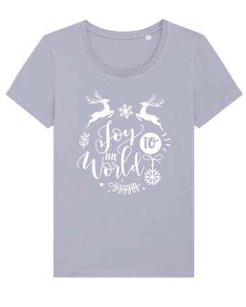 Joy to the World White 2 Lavender