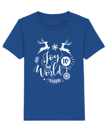 Joy to the World White 2 Majorelle Blue