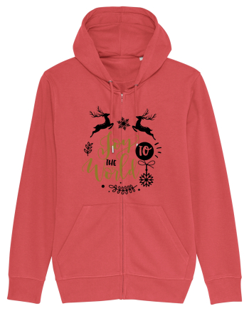 Joy to the World Gold Carmine Red