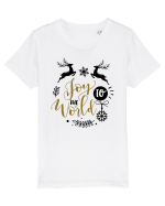 Joy to the World Gold Tricou mânecă scurtă  Copii Mini Creator