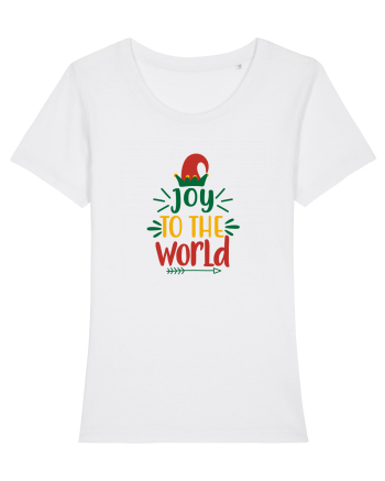 Joy to the World Elf Hat White