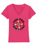 Pool Hair Tricou mânecă scurtă guler V Damă Evoker