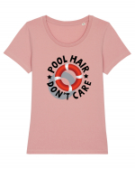 Pool Hair Tricou mânecă scurtă guler larg fitted Damă Expresser