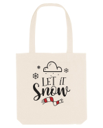 Let it Snow Red Sacoșă textilă