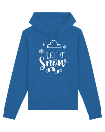 Let it Snow White Royal Blue