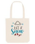 Let it Snow Blue Sacoșă textilă