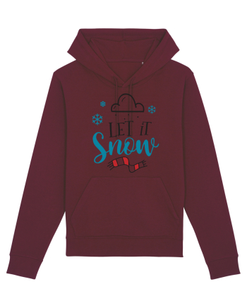 Let it Snow Blue Burgundy