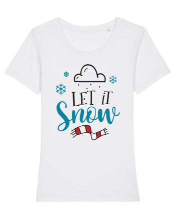 Let it Snow Blue White