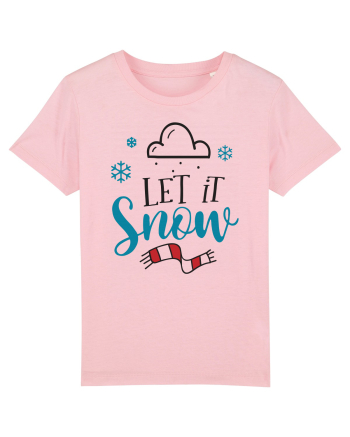 Let it Snow Blue Cotton Pink