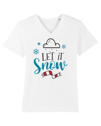 Let it Snow Blue White