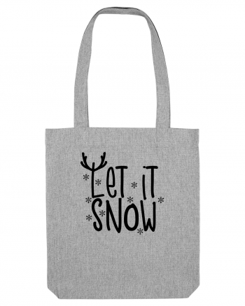 Let it Snow Reindeer Heather Grey
