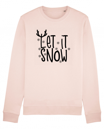 Let it Snow Reindeer Candy Pink