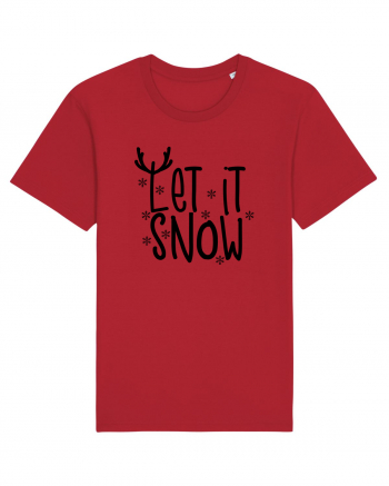 Let it Snow Reindeer Red