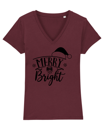 Merry and Bright Black Burgundy